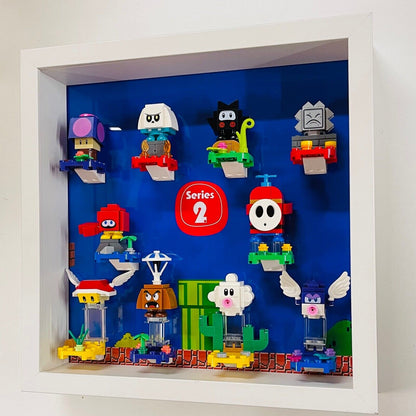 Display Frame Case for Lego ® Super Mario Series 2 minifigures 71386 27cm