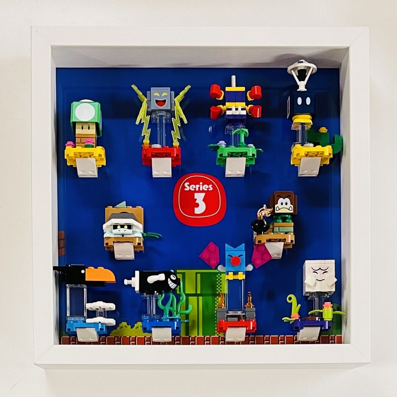 Display Frame Case for Lego ® Super Mario Series 3 minifigures figure 71394 27cm