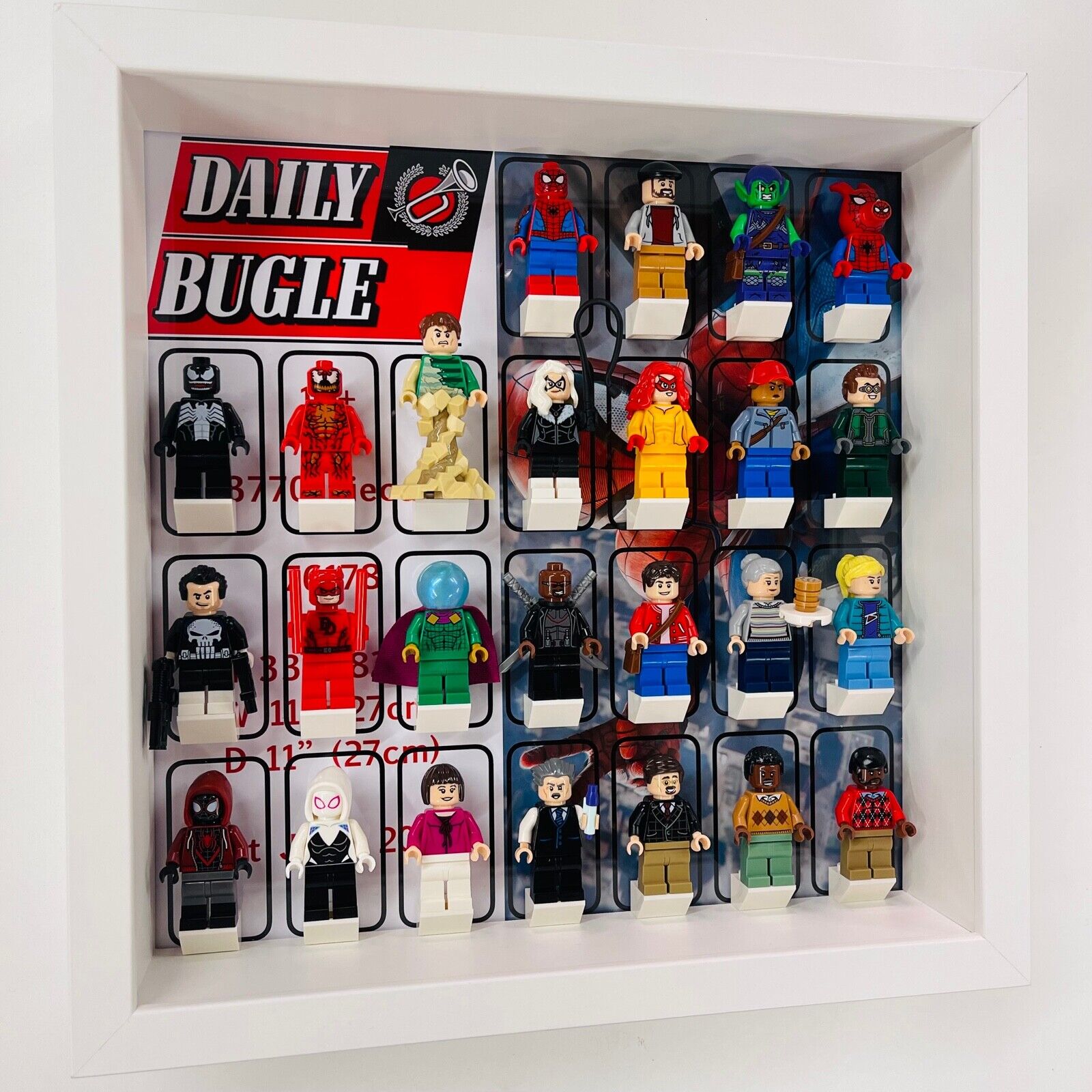 Display Frame for Lego Spiderman Daily Bugle minifigures 76178 27cm case