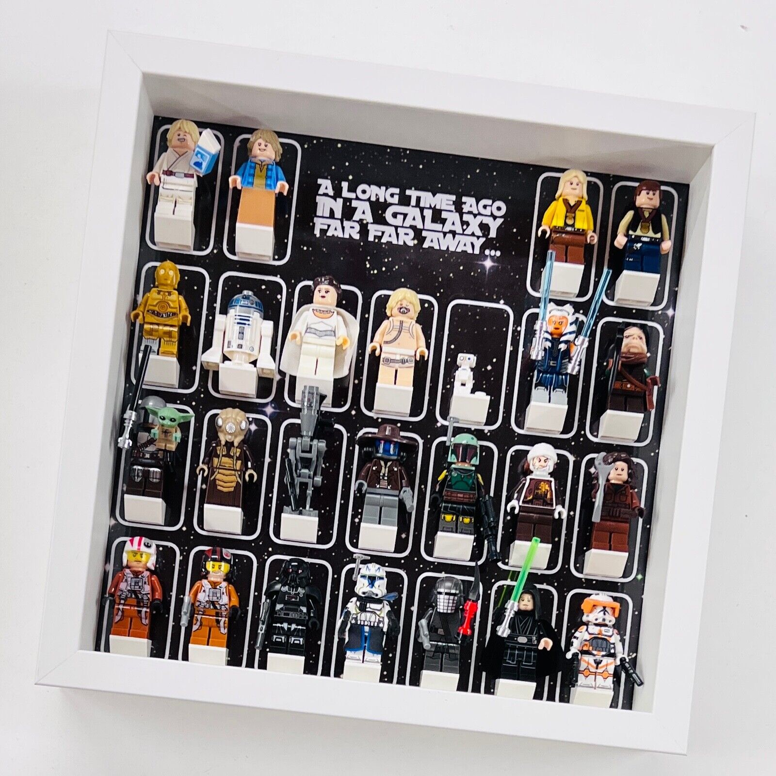 Display Case Frame for Lego ® Star Wars classic minifigures figures 27cm