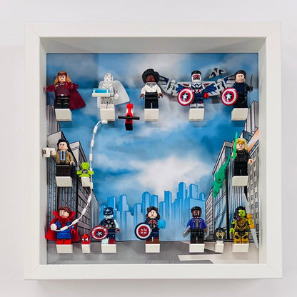 Display Frame for Lego ® Marvel Studios Series 71031 minifigures figures 27cm