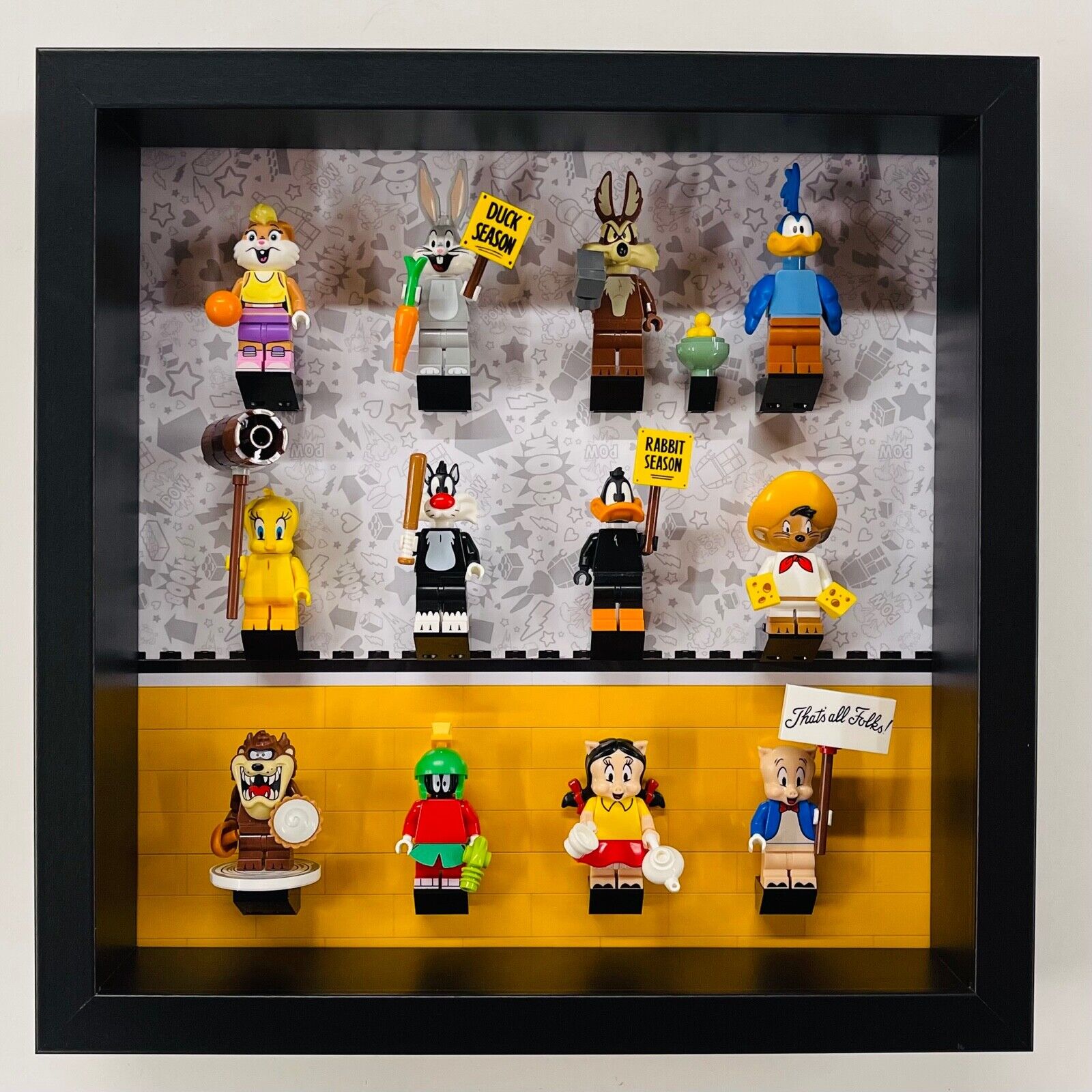 Display Frame case for Lego ® Looney Tunes minifigures 71030 27cm