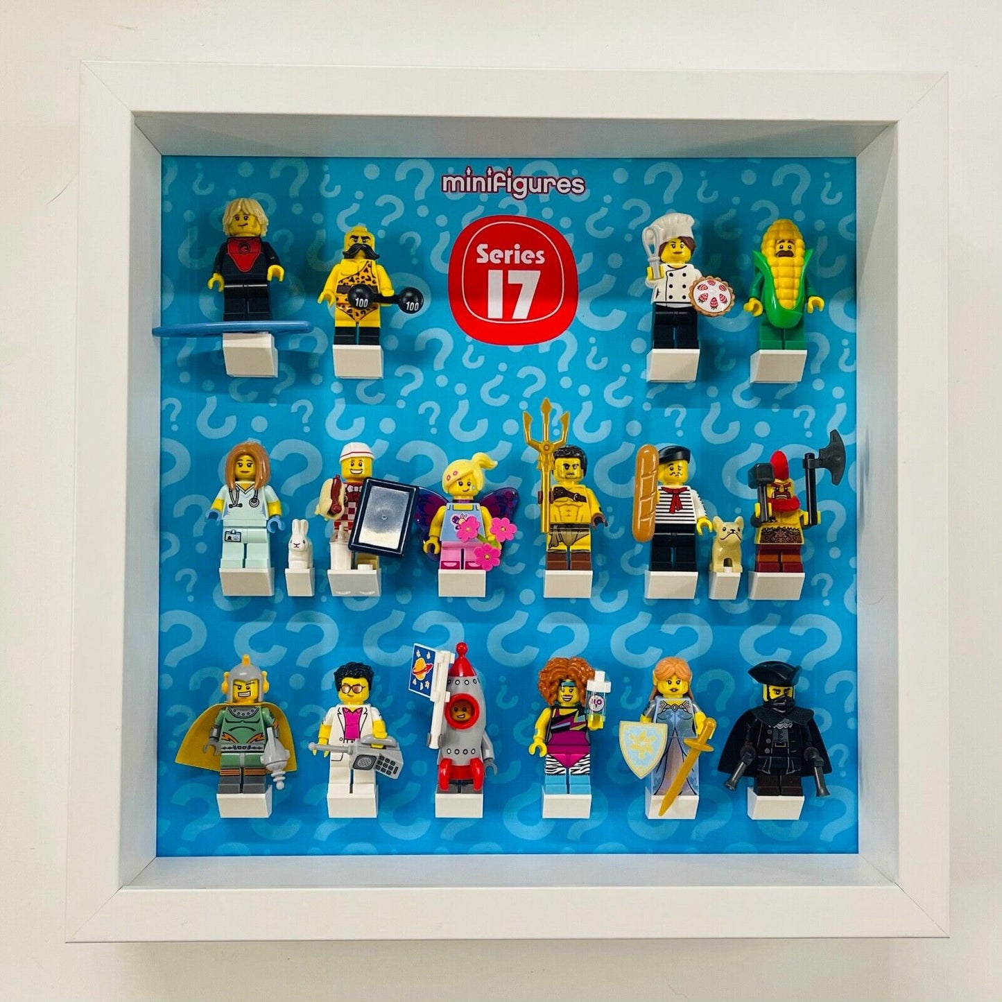 Display Frame For Lego Series 17 Minifigures 71018 No Figures 27cm