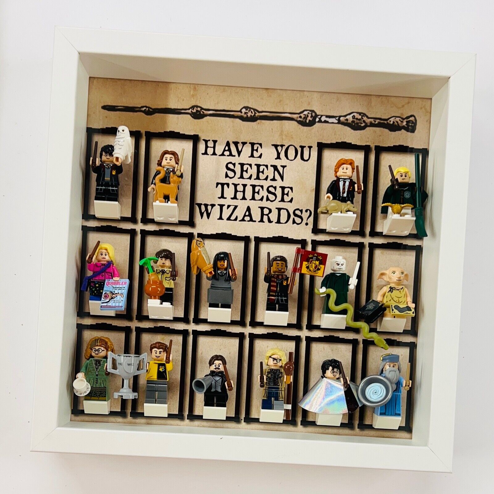 Display case Frame for Lego ® Harry Potter Series 1 minifigures 71022 27cm