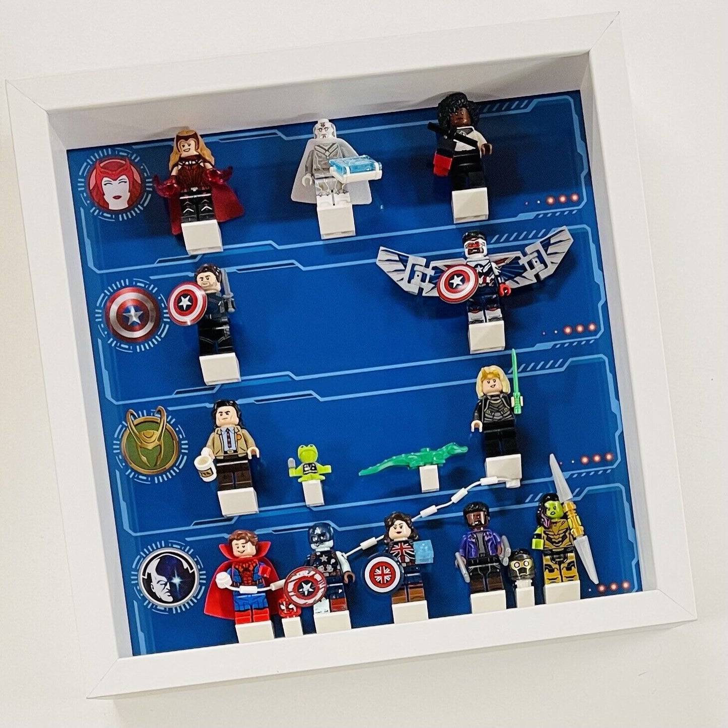 Display Frame for Lego ® Marvel Studios Series 71031 figures minifigures 27cm