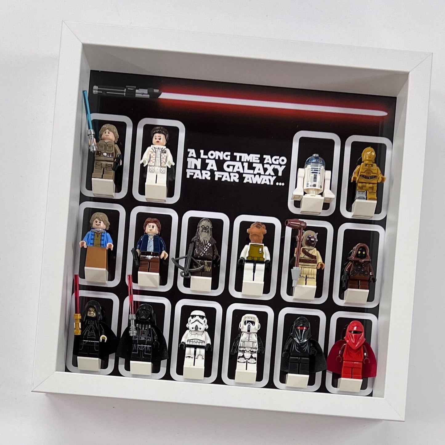 Display Frame for Lego ® Star Wars Logo minifigures figures 27cm