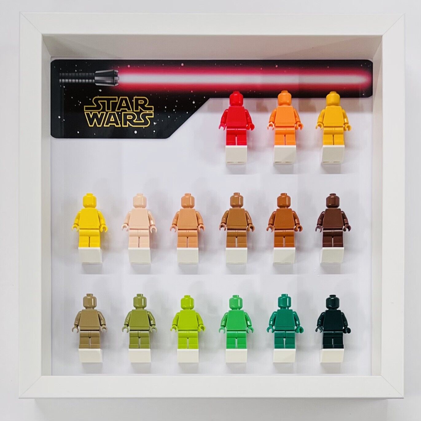 Display Frame case for Lego ® Star Wars empire general figures minifigures 27cm