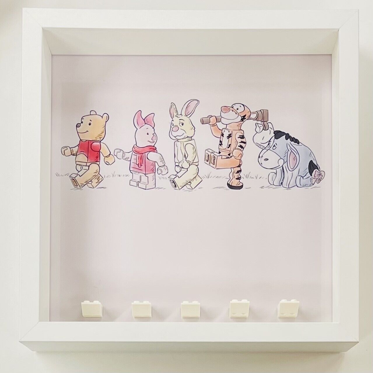 Display Frame Case for Lego ® Winnie The Pooh Minifigures 21326 27cm 