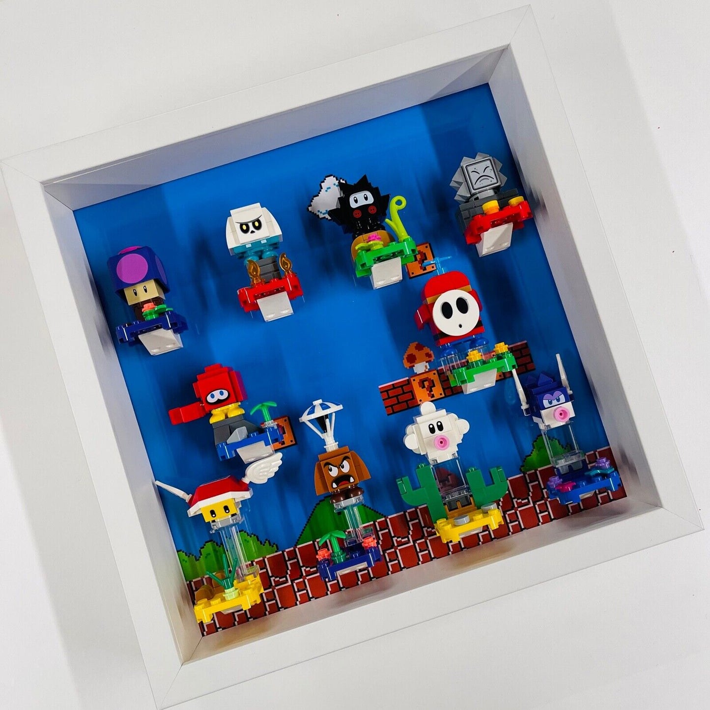 Display Frame Case for Lego ® Super Mario Series 2 minifigures 71386 27cm