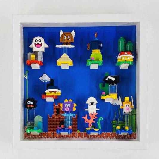 Display case Frame for Lego ® Super Mario Series 1 minifigures  27cm