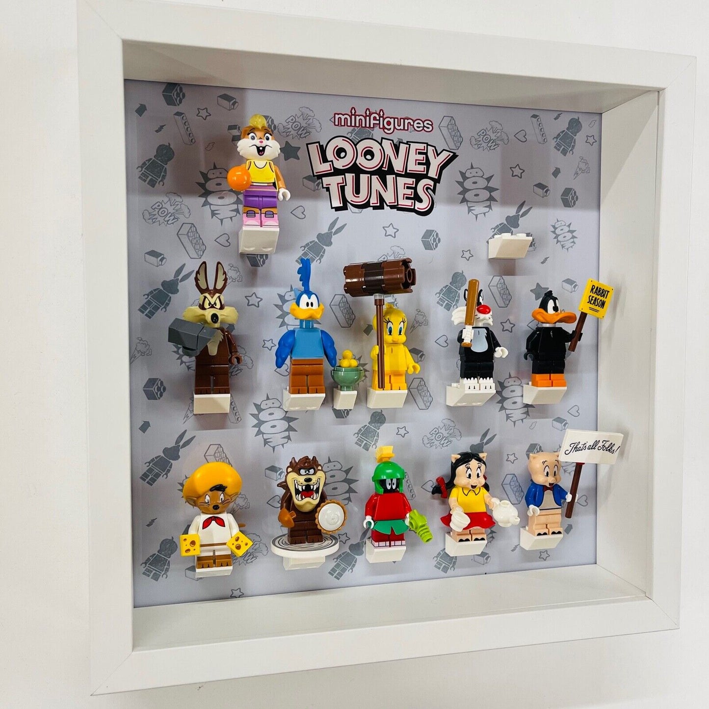 Display Frame case for Lego ® Looney Tunes minifigures 71030 27cm