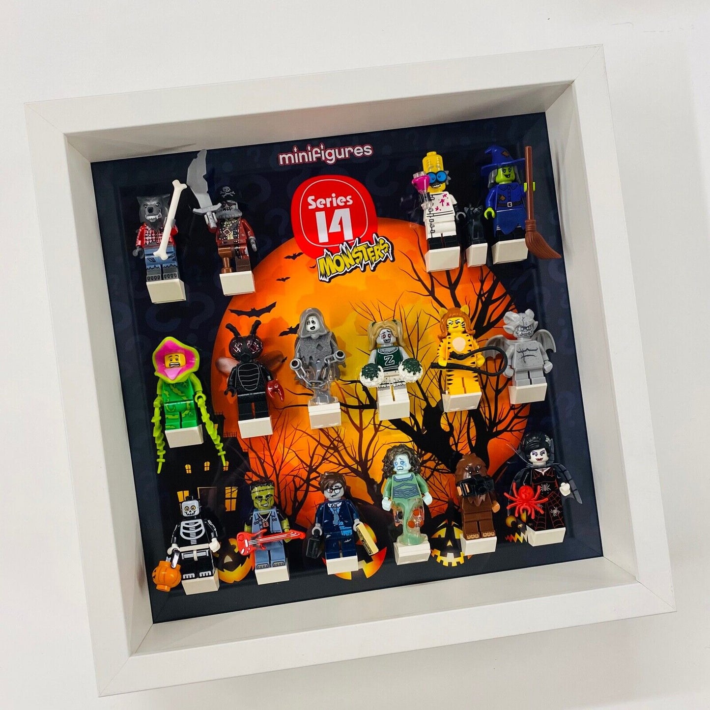 Display Frame for Lego Series 14 71010 Monsters minifigures no figures 27cm