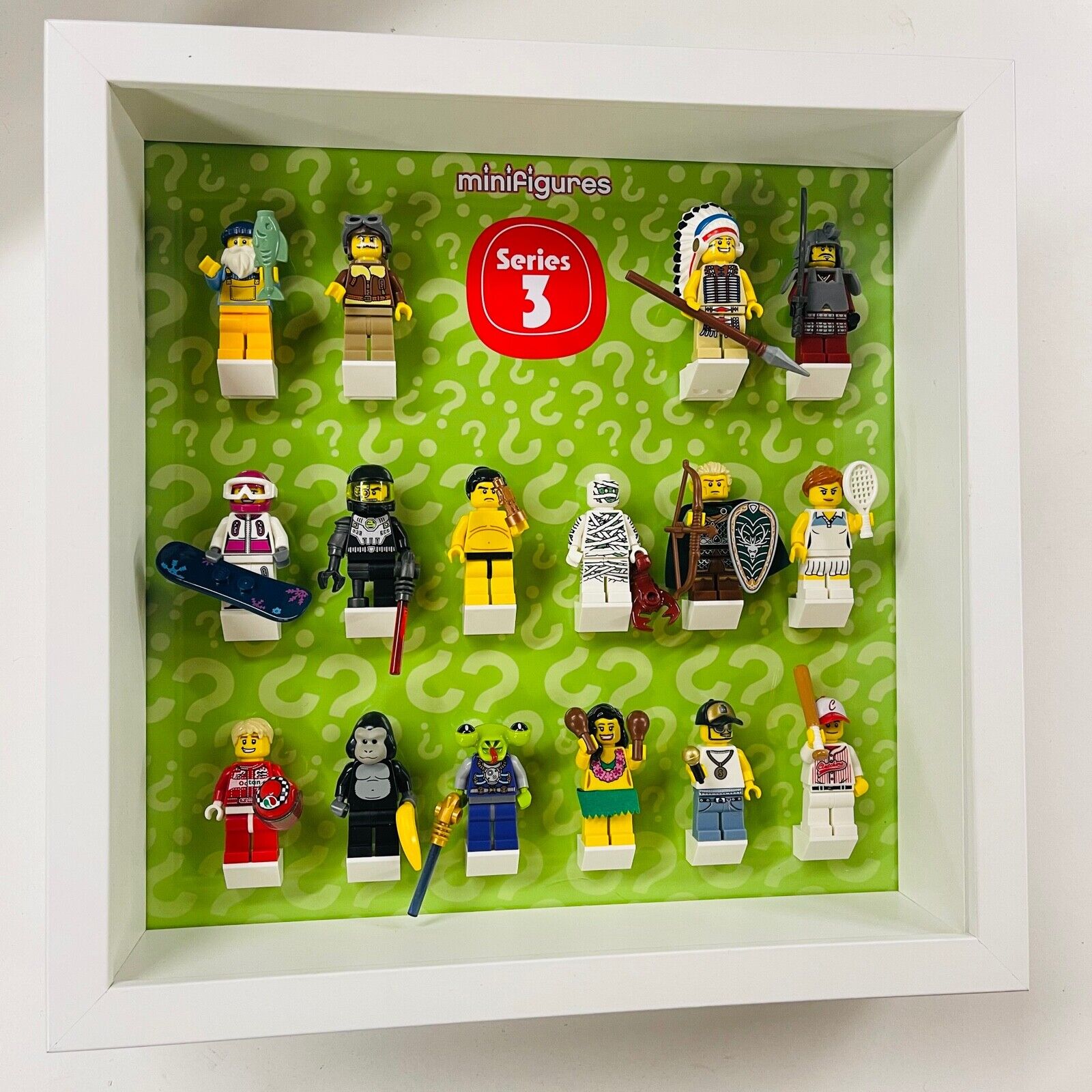 Display Frame For Lego Series 3 Minifigures 8803 No Figures 27cm