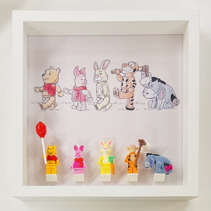 Display Frame Case for Lego ® Winnie The Pooh Minifigures 21326 27cm 