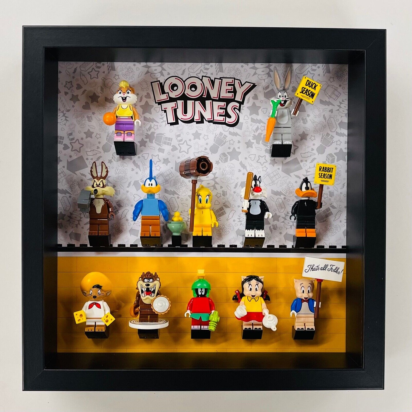 Display Frame case for Lego ® Looney Tunes minifigures 71030 27cm