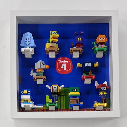 Display Frame Case for Lego ® Super Mario Series 4 minifigures 71402 27cm