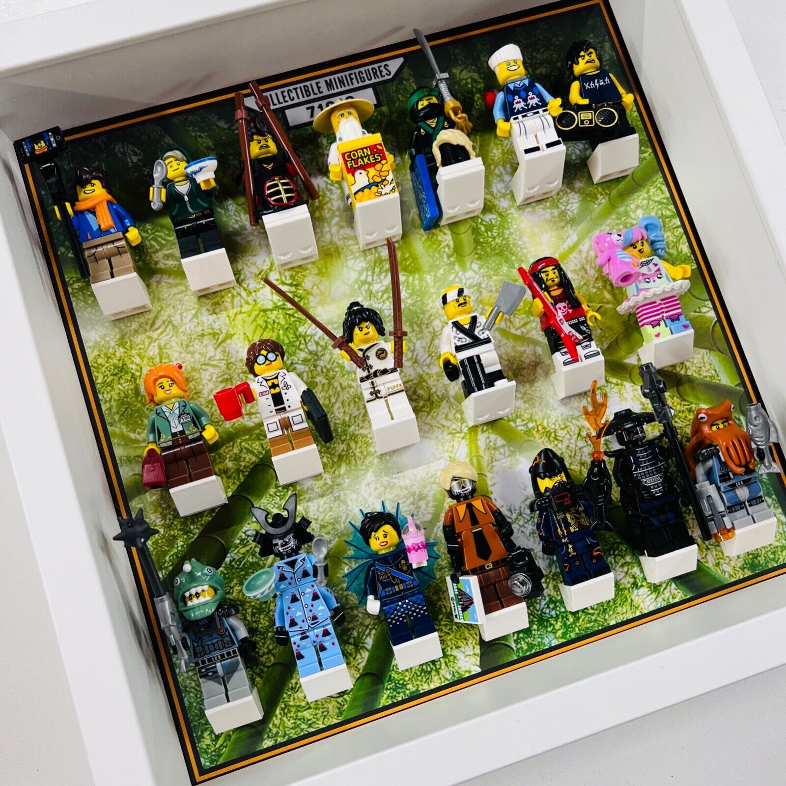 Display case Frame for Lego ® Ninjago Movie minifigures 71019  figures 27cm