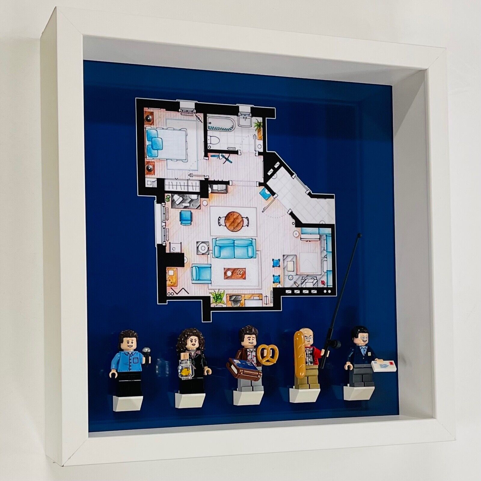 Display Frame for Lego Ideas Seinfeld 21328 minifigures 27cm case