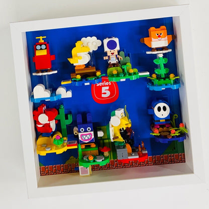 Display Frame Case for Lego ® Super Mario Series 5 minifigures 71410 27cm