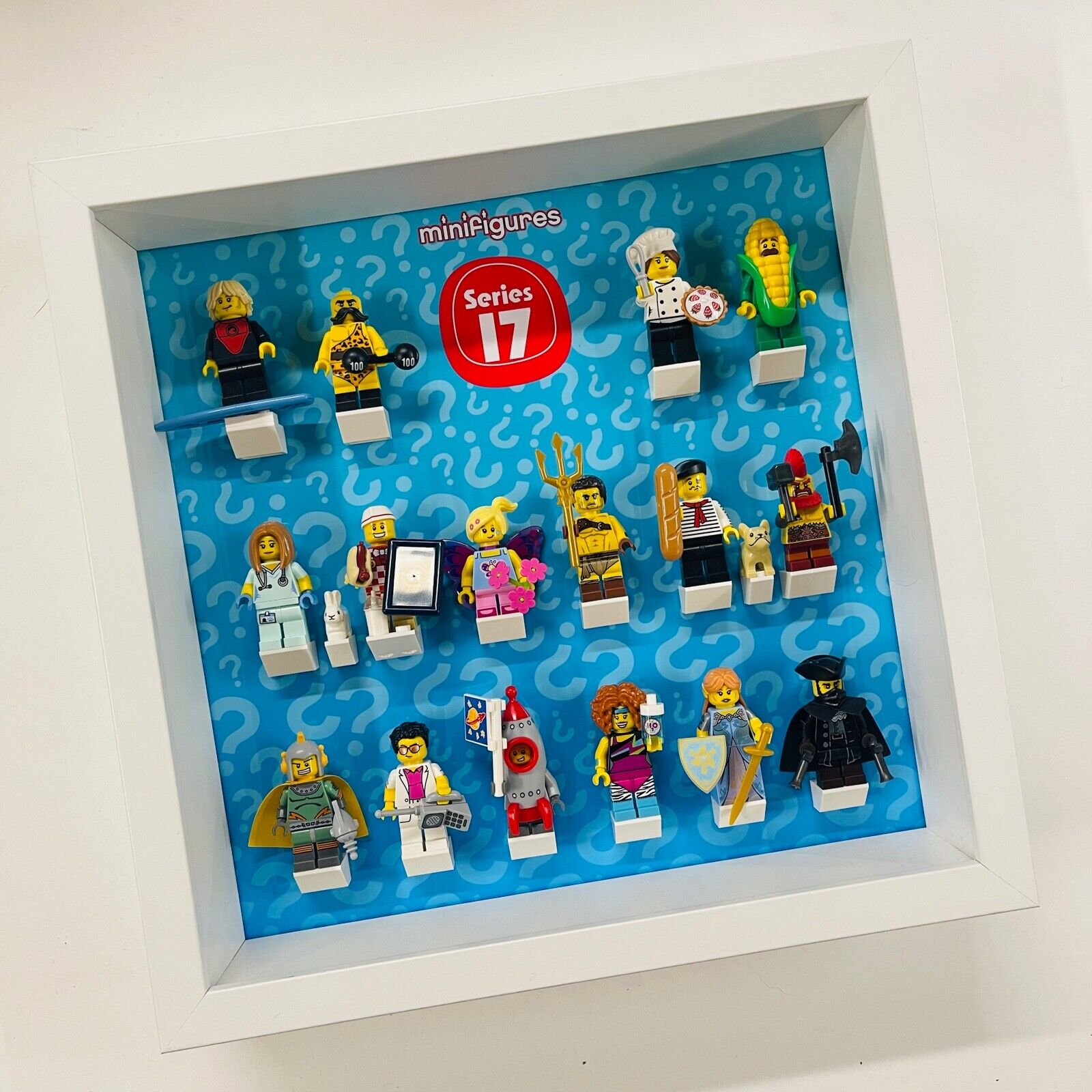 Display Frame For Lego Series 17 Minifigures 71018 No Figures 27cm