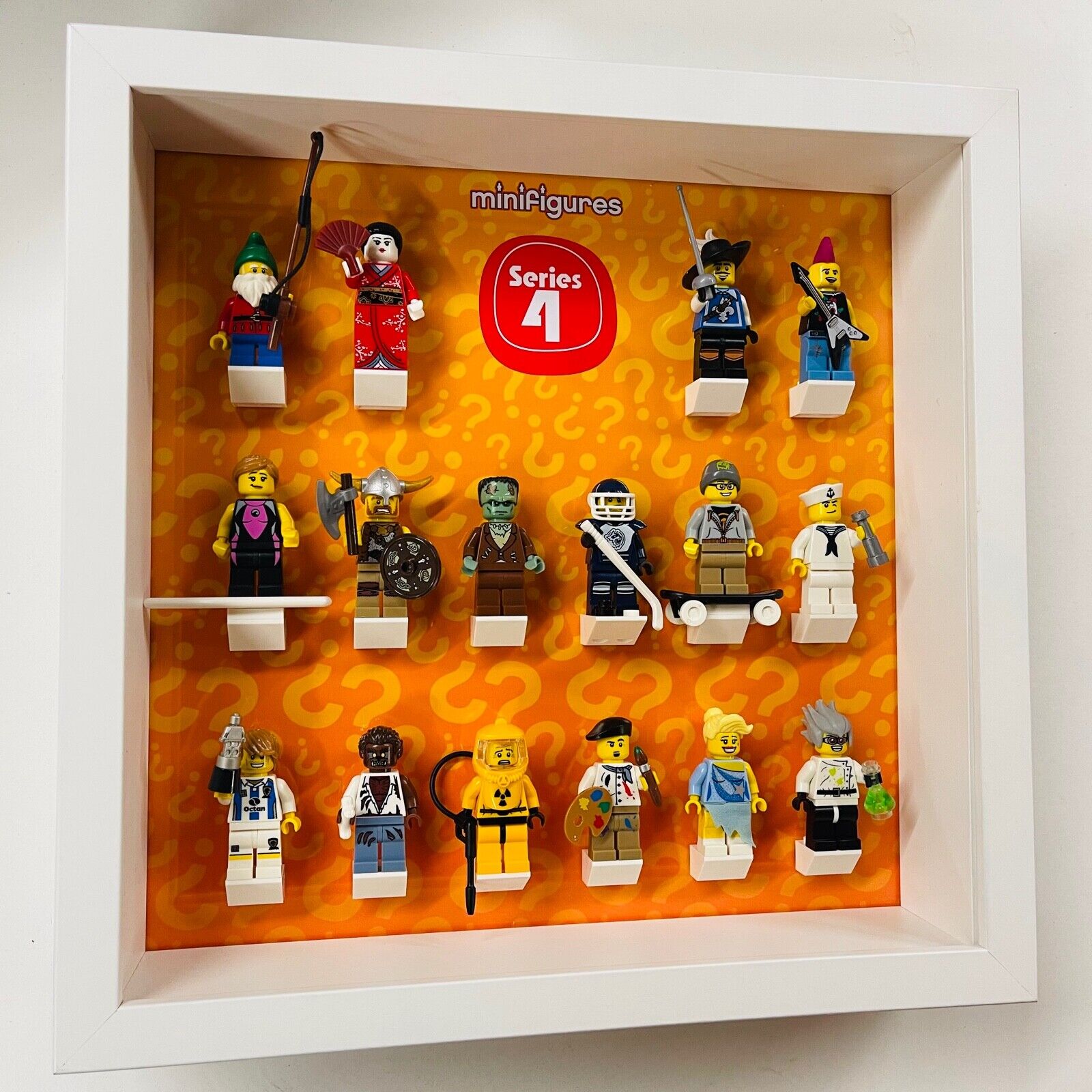 Display Frame For Lego Series 4 Minifigures 8804 No Figures 27cm