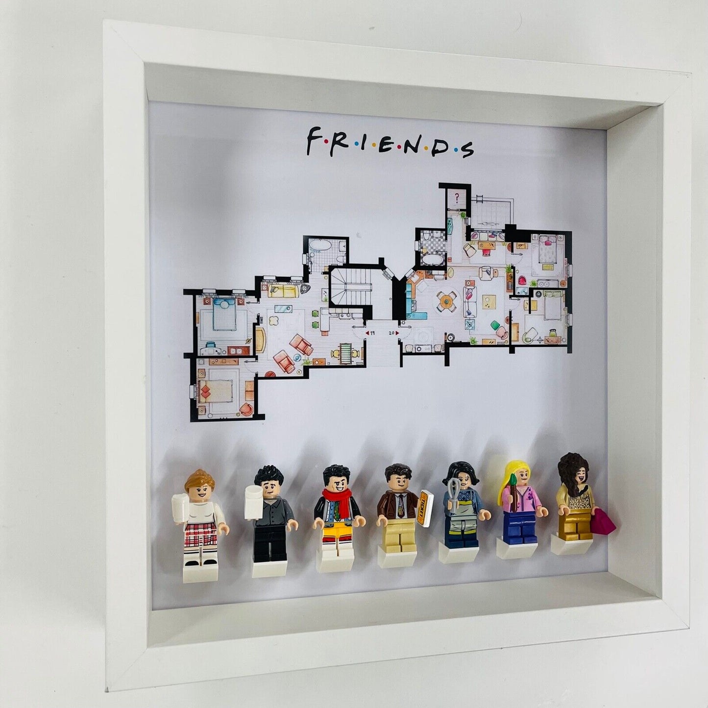 Display case Frame for Lego ® Friends Apartment minifigures 10292 27cm