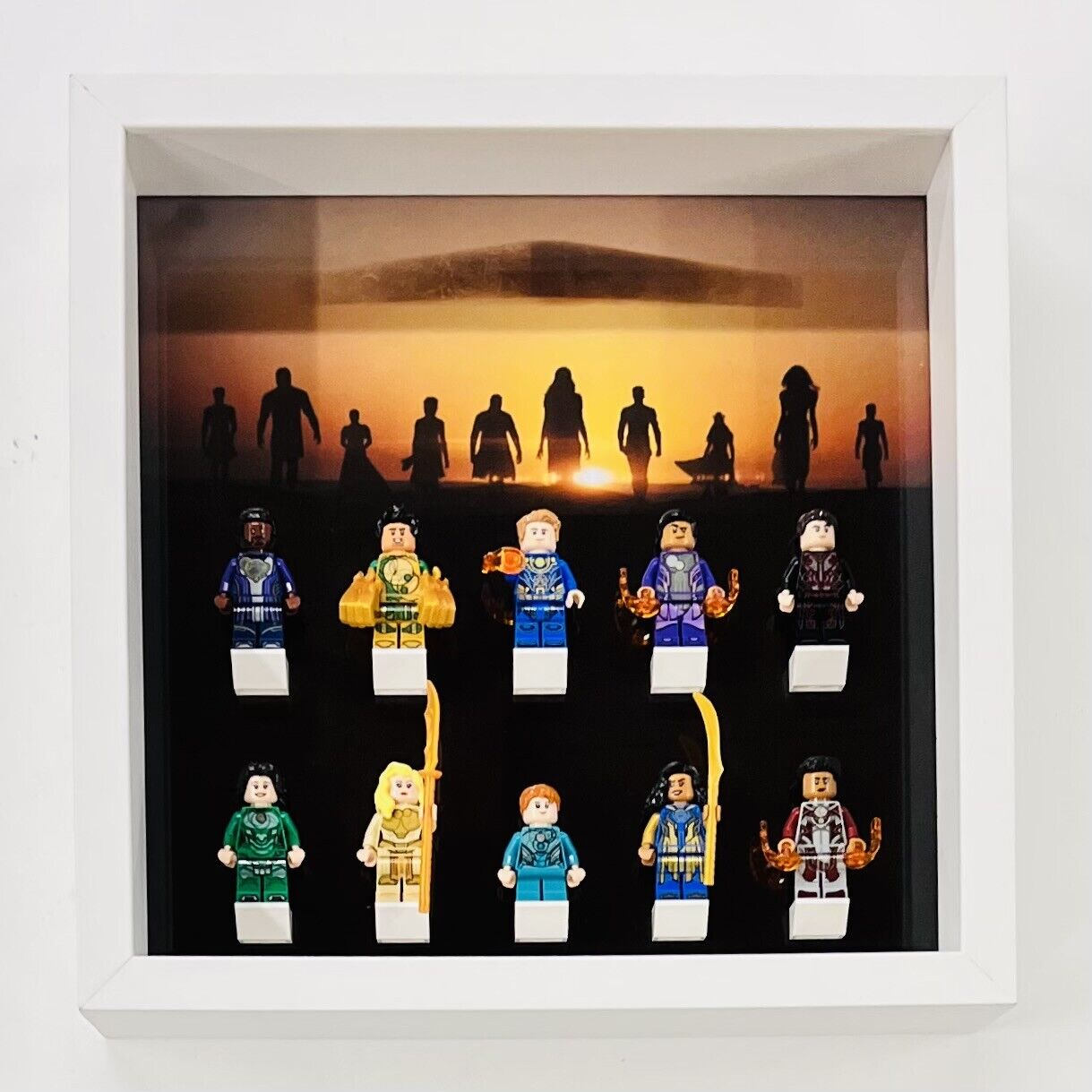 Display Frame case for Lego ® Marvel Studios Eternals minifigures figures 27cm