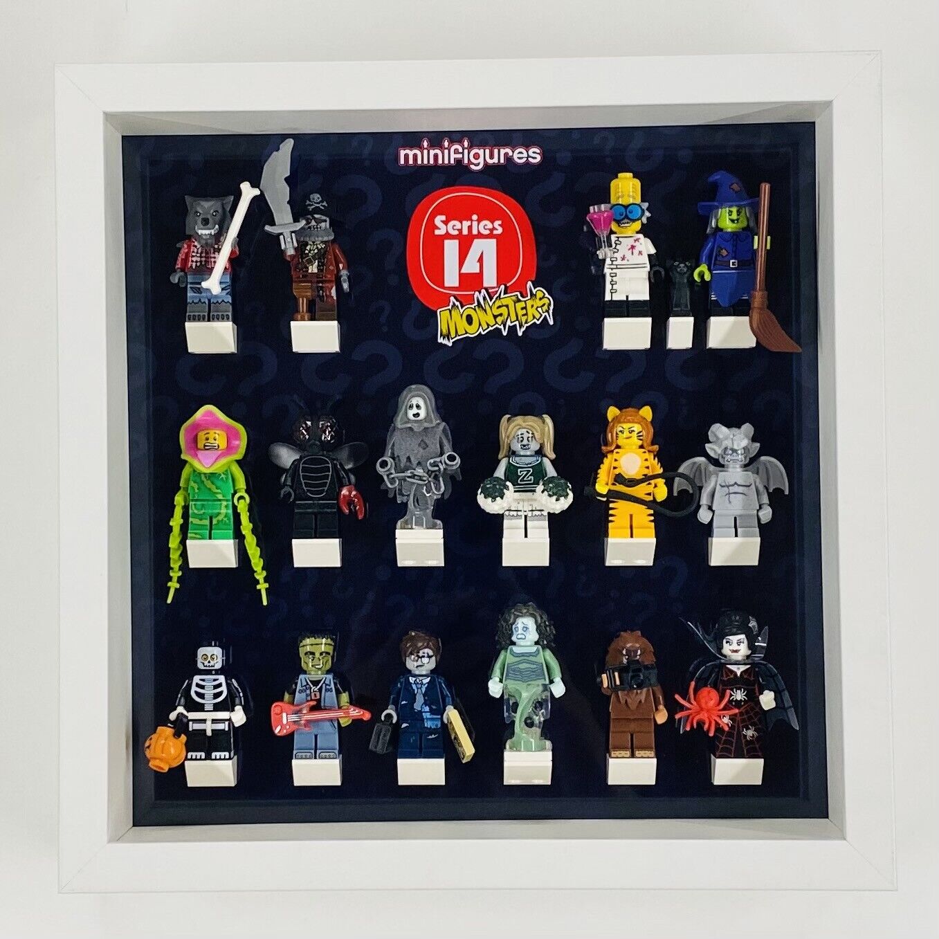 Display Frame for Lego Series 14 71010 Monsters minifigures no figures 27cm