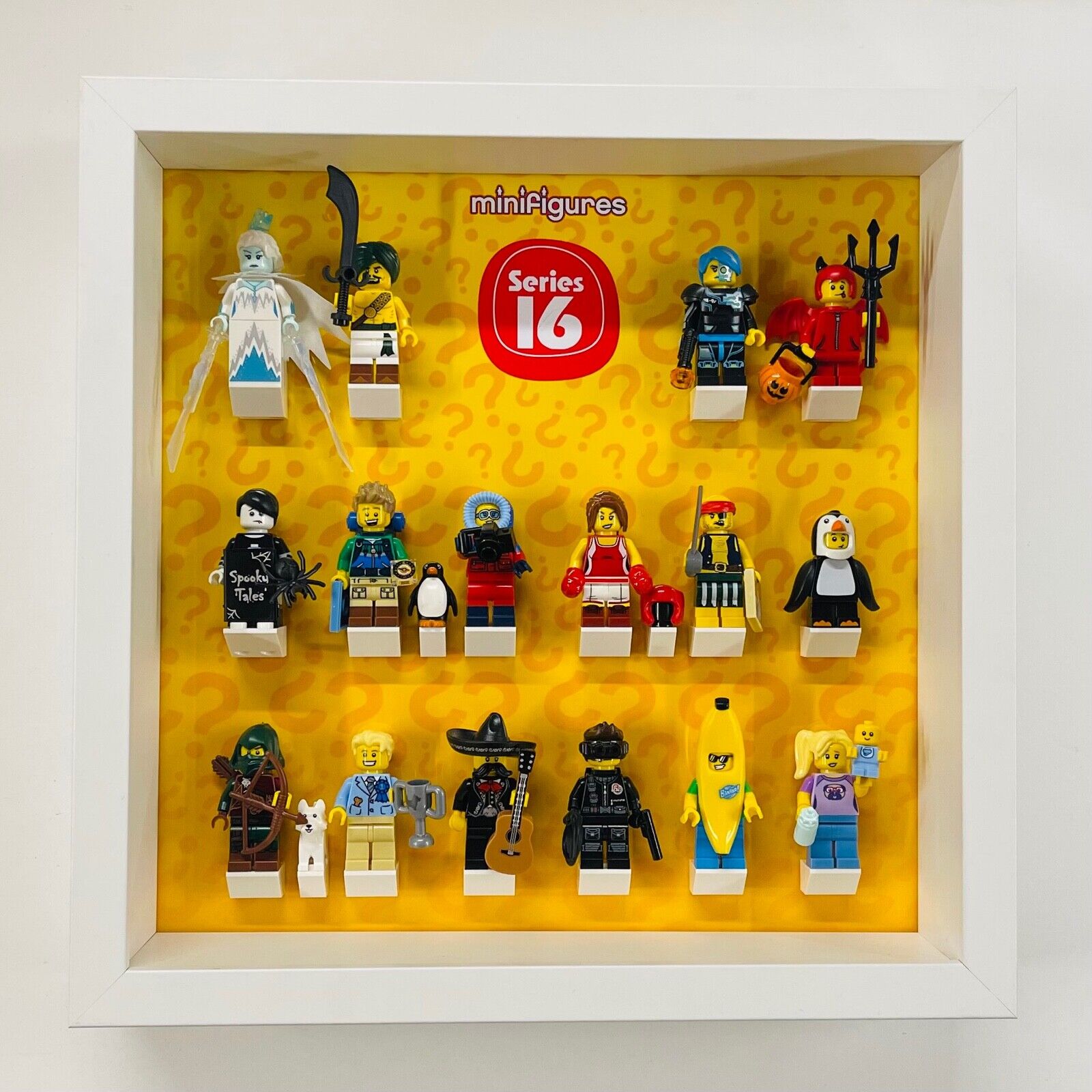 Display Frame For Lego Series 16 Minifigures 71013 No Figures 27cm