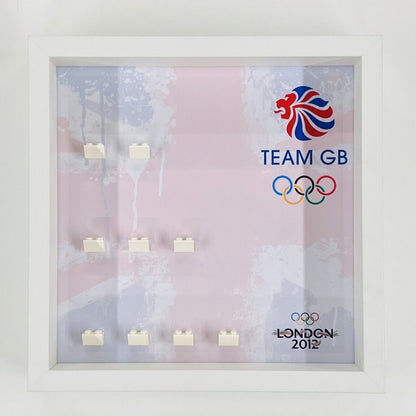 Display case Frame for Lego ® Team GB 8909 Olympics minifigures figures 27cm