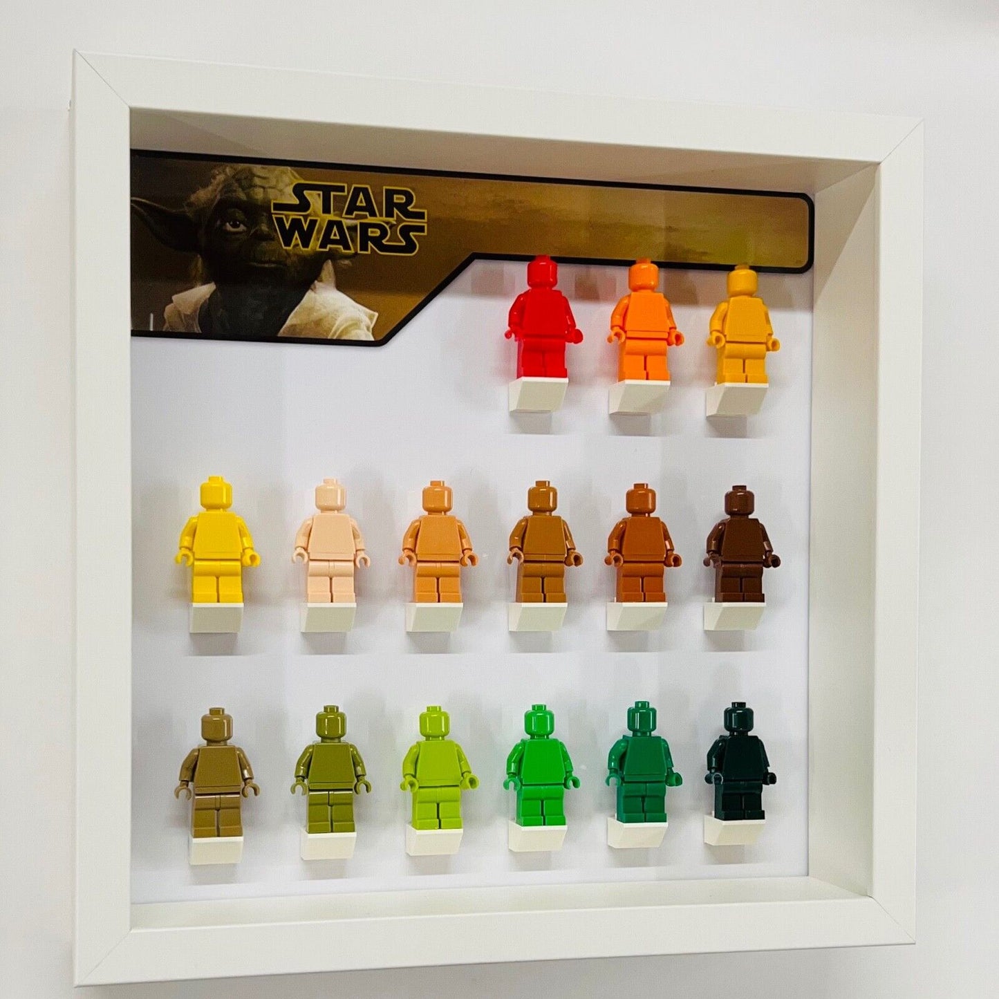 Display Frame case for Lego ® Star Wars Yoda classic general minifigures 27cm