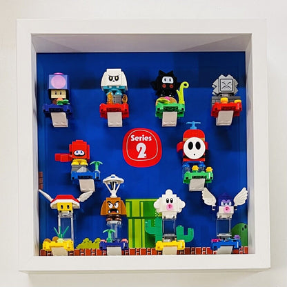 Display Frame Case for Lego ® Super Mario Series 2 minifigures 71386 27cm