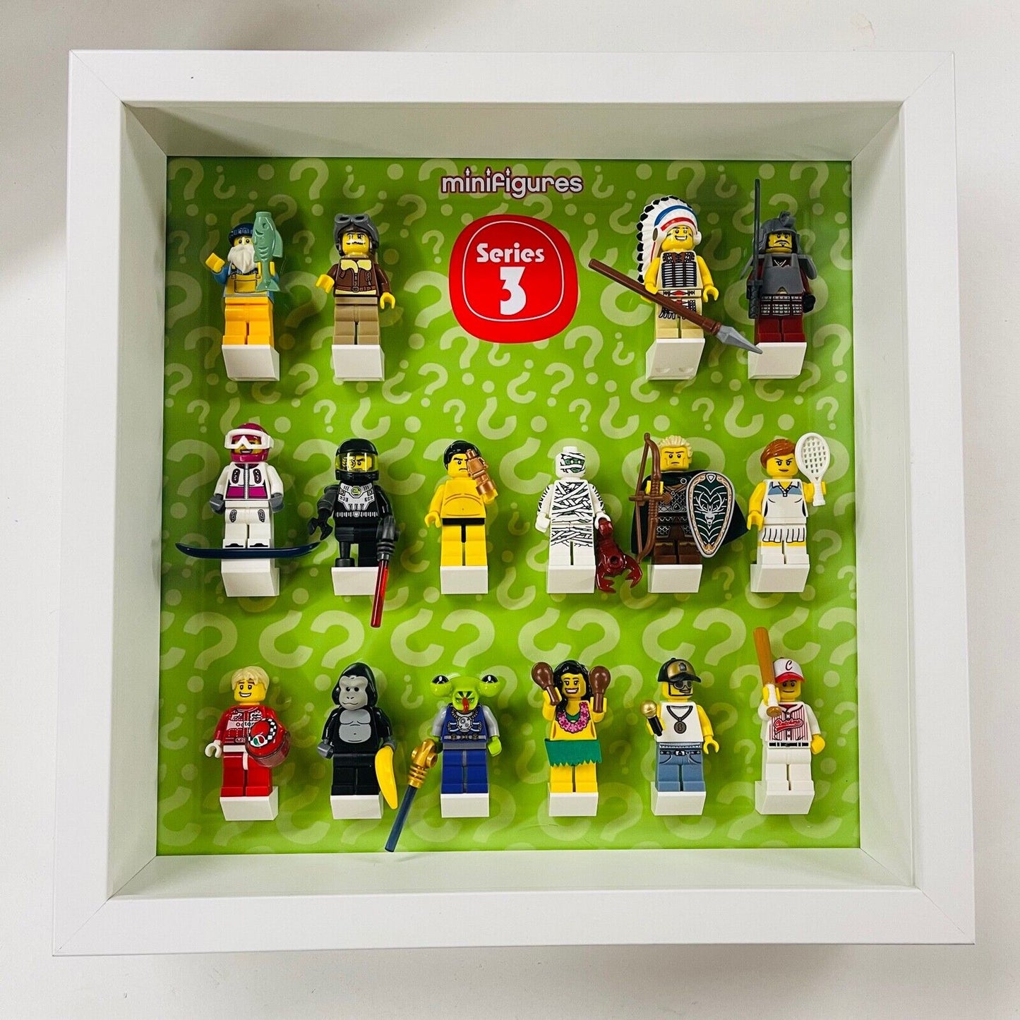 Display Frame For Lego Series 3 Minifigures 8803 No Figures 27cm