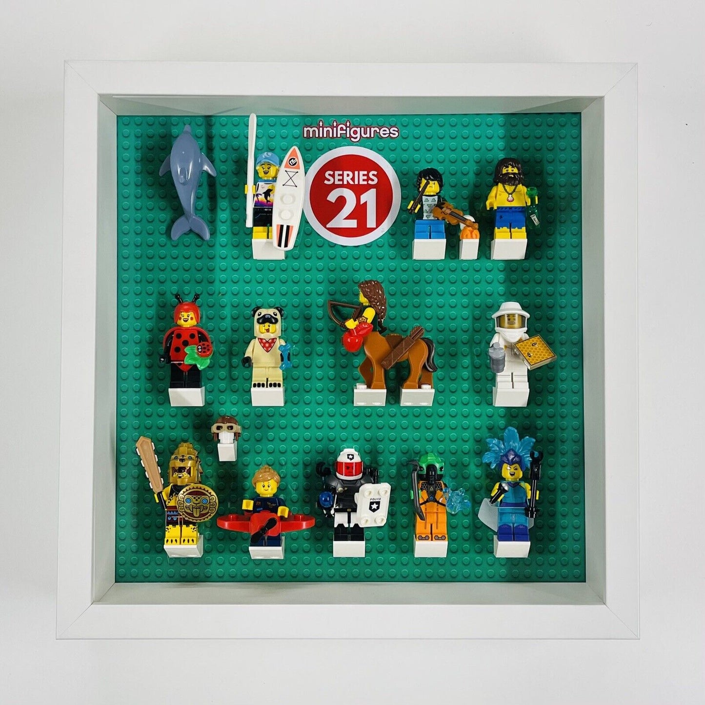 Display Frame for Series 21 minifigures 71029 figures 27cm