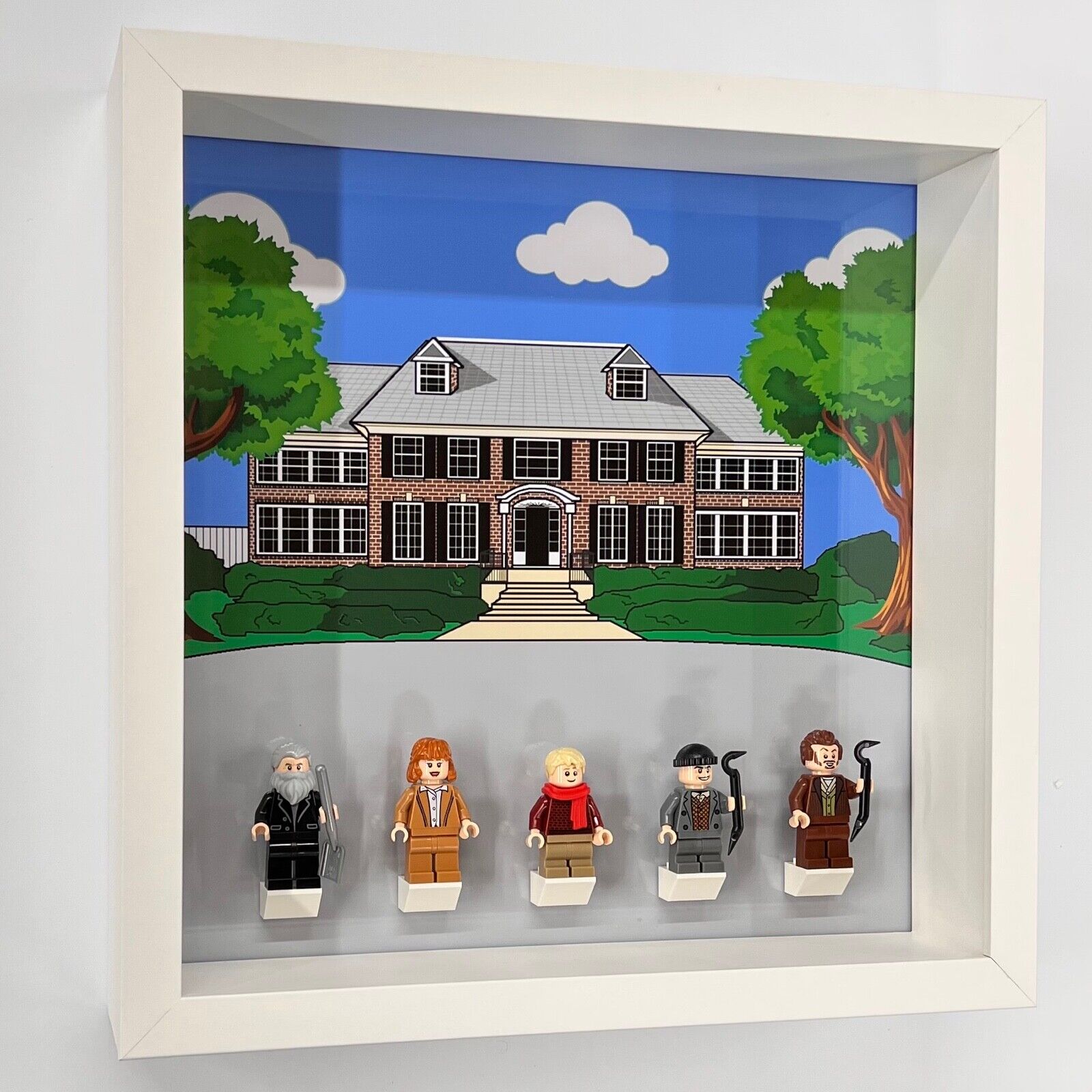 Display Case Frame for Lego ® Ideas Home Alone 21330 minifigures figures 27cm