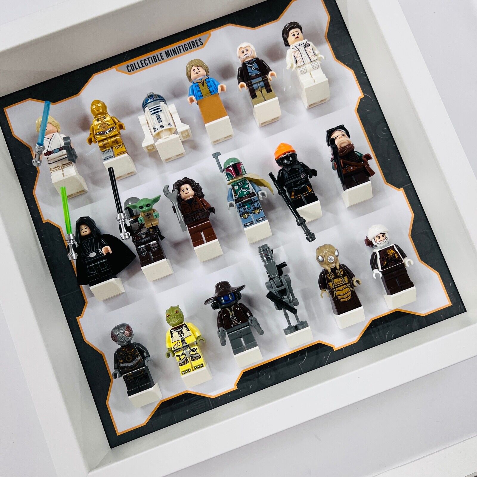 Display Frame for Lego ® Star Wars general minifigures figures 27cm