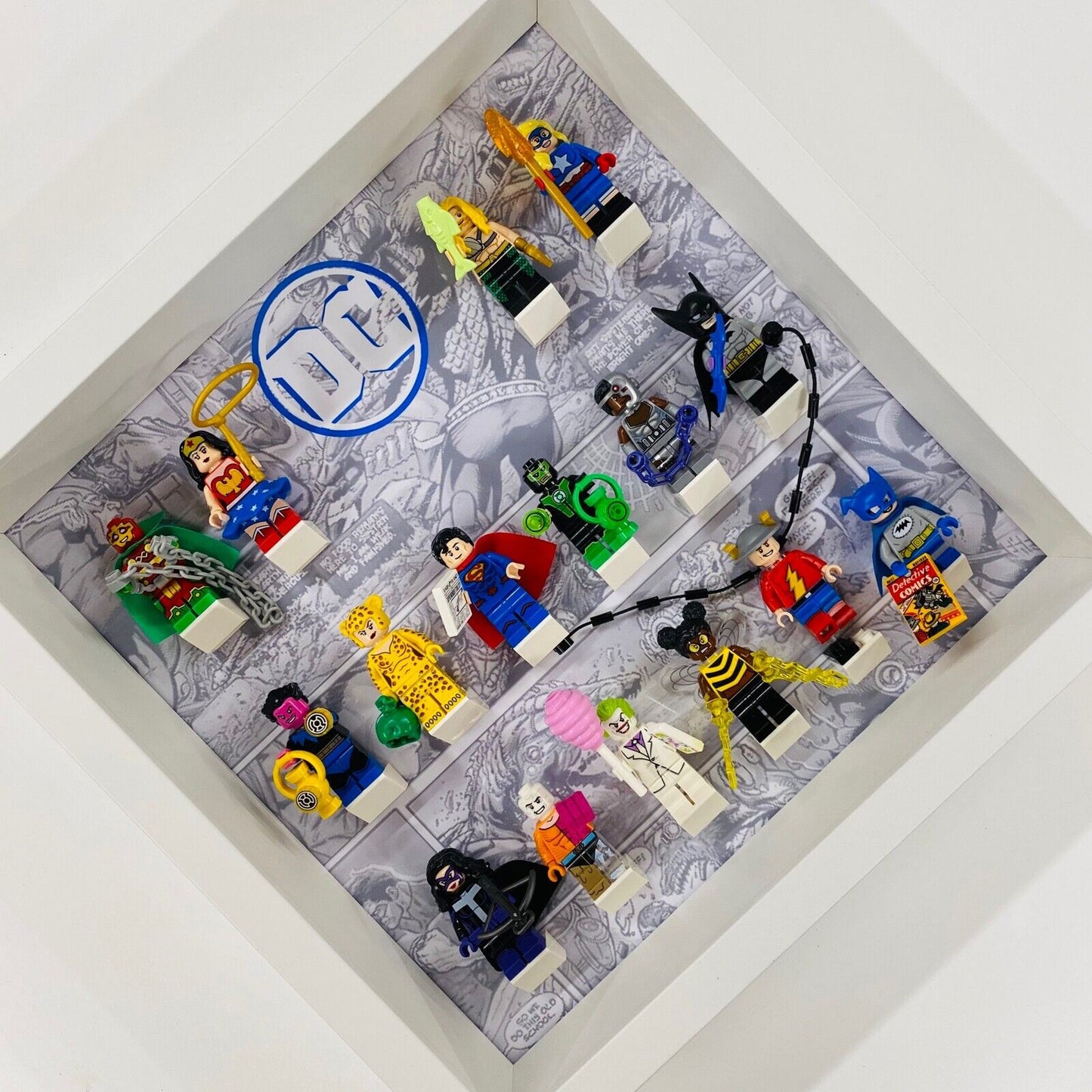 Display Frame case for Lego ® DC Comics Series minifigures 71026 27cm