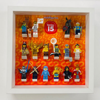 Display Frame For Lego Series 15 Minifigures 71011 No Figures 27cm