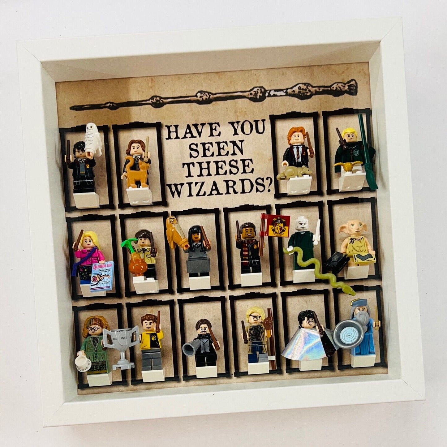 Display case Frame for Lego ® Harry Potter Series 1 minifigures 71022 27cm