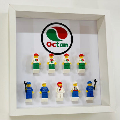 Display case Frame for Lego ® Classic City Octan minifigures 27cm