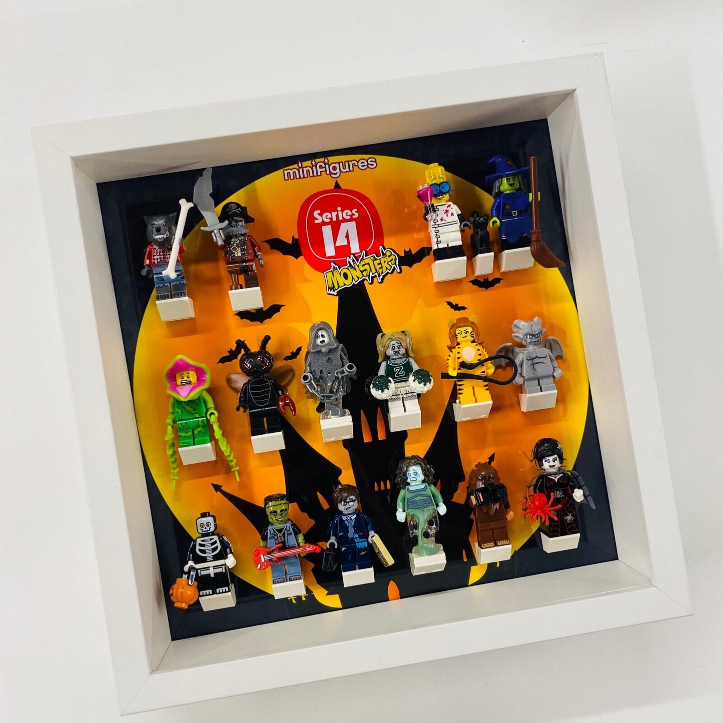 Display Frame for Lego Series 14 71010 Monsters minifigures no figures 27cm