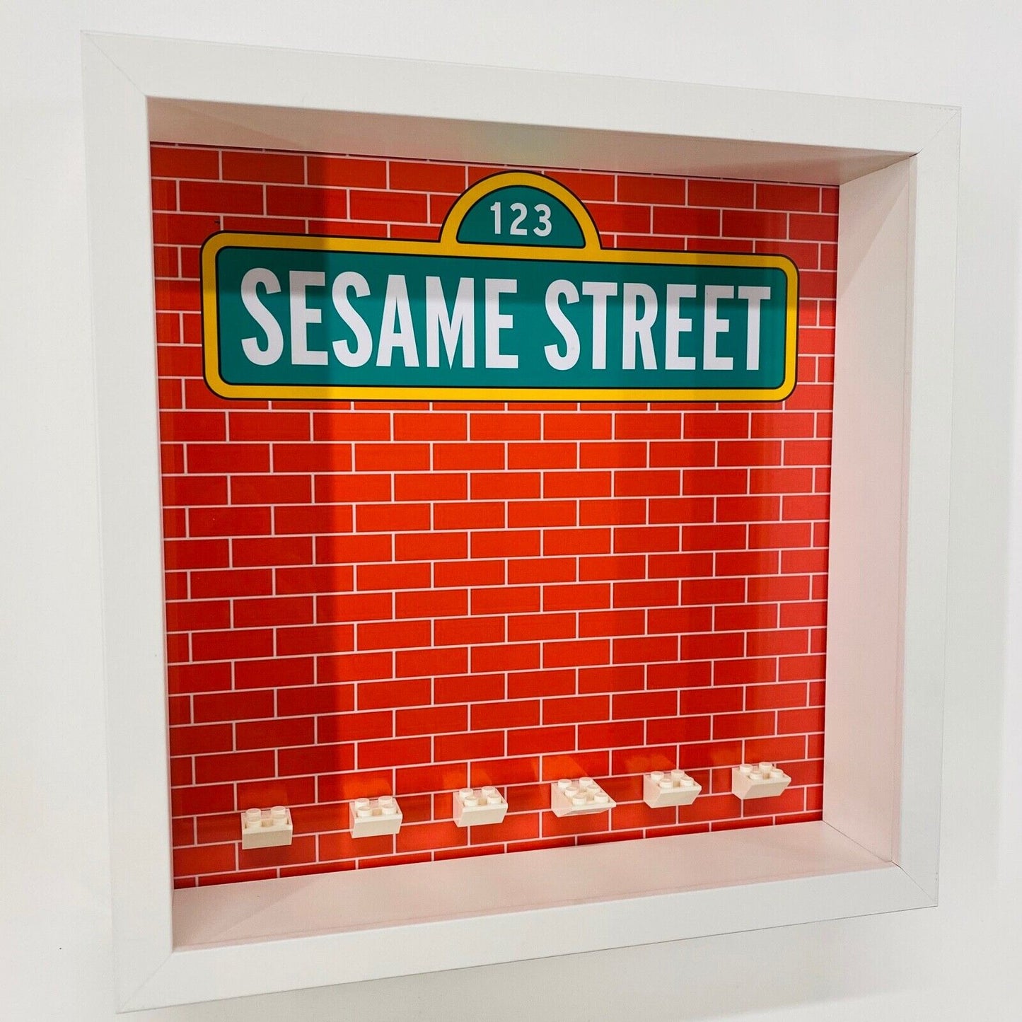 Display Frame case for Lego ® Ideas 123 Sesame Street minifigures 21324 27cm