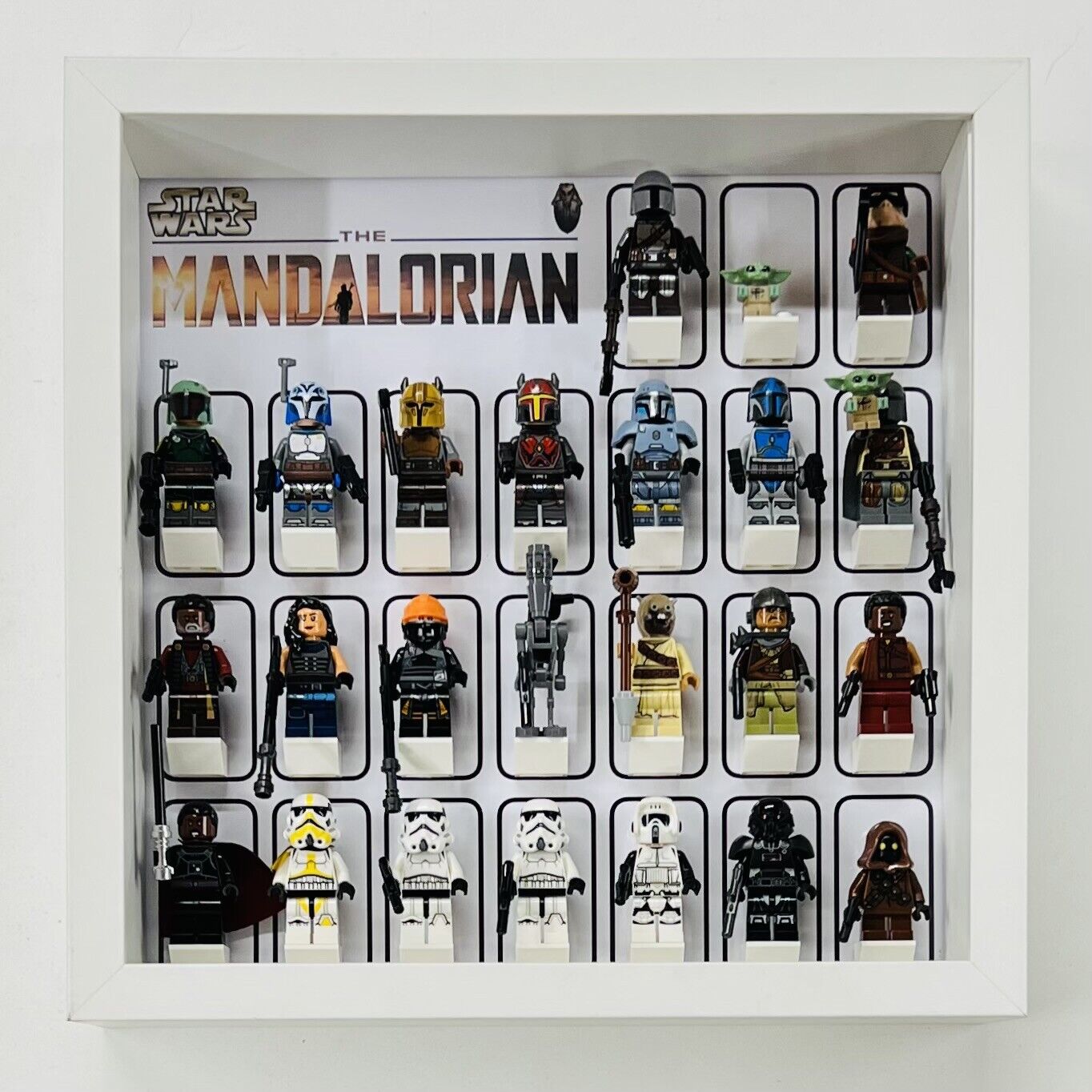 Display Frame for Lego ® Star Wars The Mandalorian minifigures figures 27cm