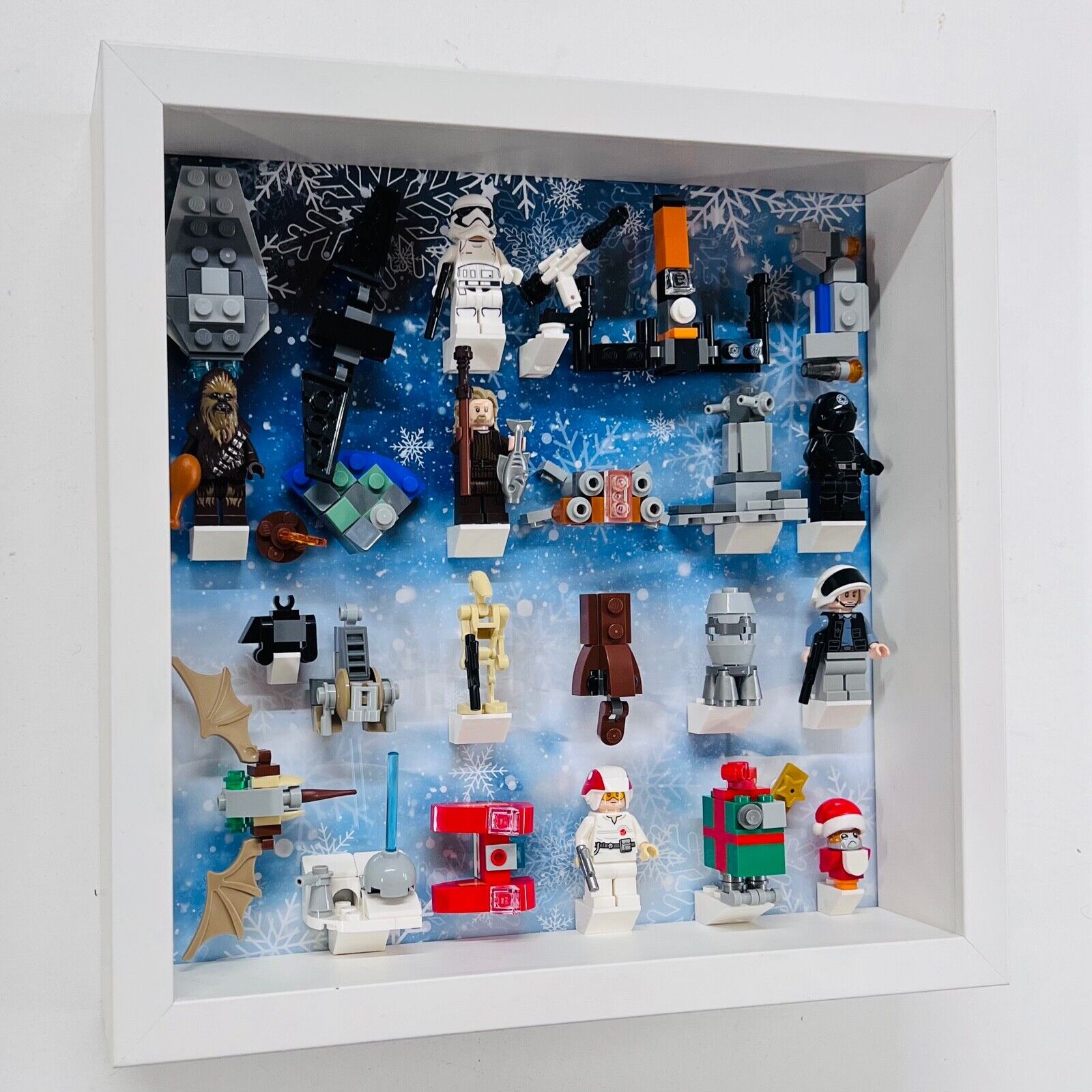 Display Frame for Lego ® Star Wars Advent Calendar 2019 minifigures 75245 27cm