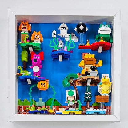 Display Frame Case for Lego ® Super Mario Series 6 minifigures 71413 27cm