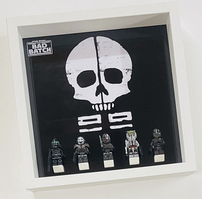 Display Frame for Lego ® Star Wars The Bad Batch 75314 minifigures 27cm case