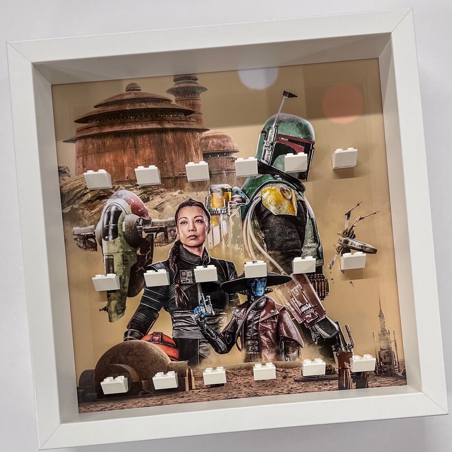 Display Frame for Lego ® Star Wars Mandalorian Boba Fett minifigures figure 27cm