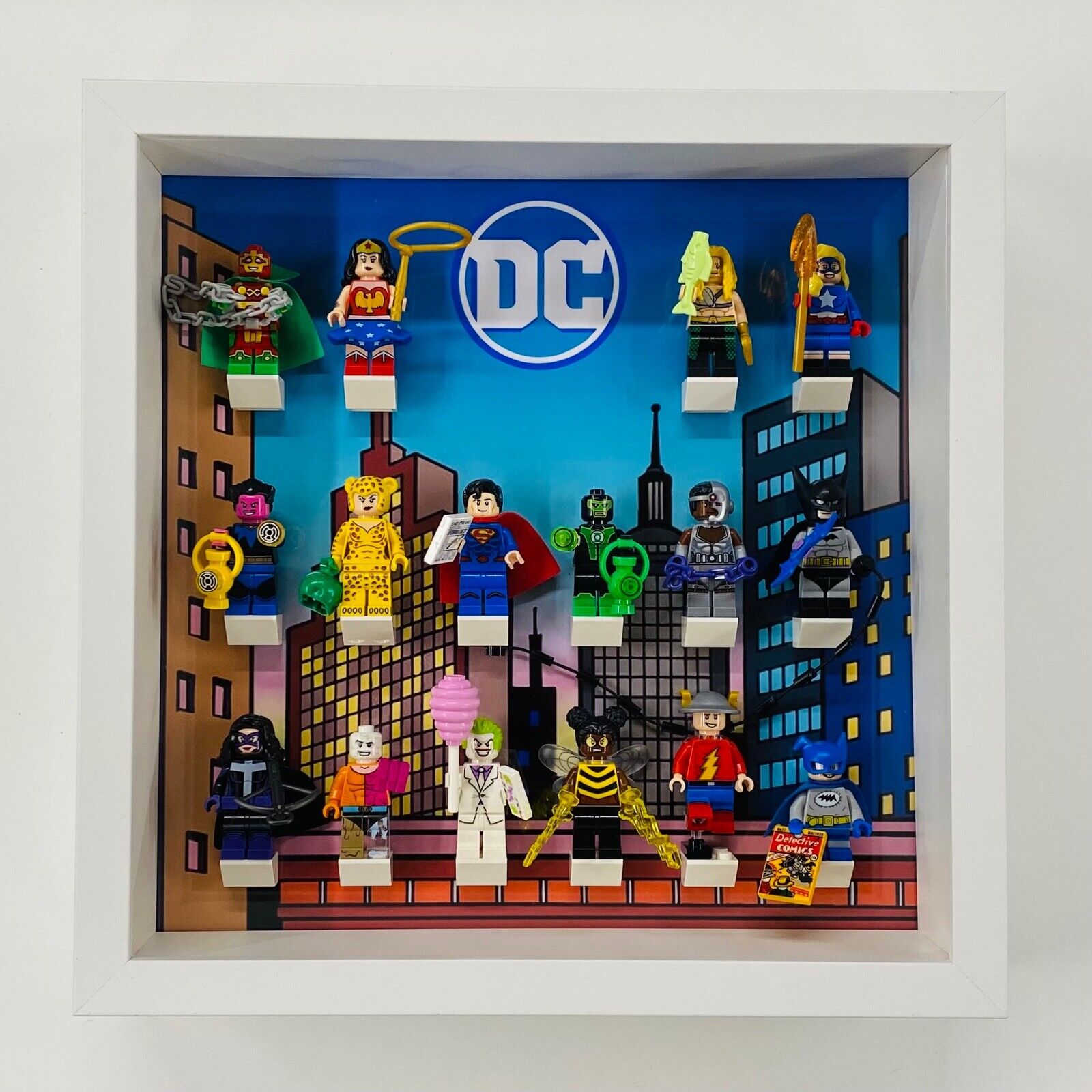 Display Frame for Lego ® Comics Series minifigures figures 71026 27cm case