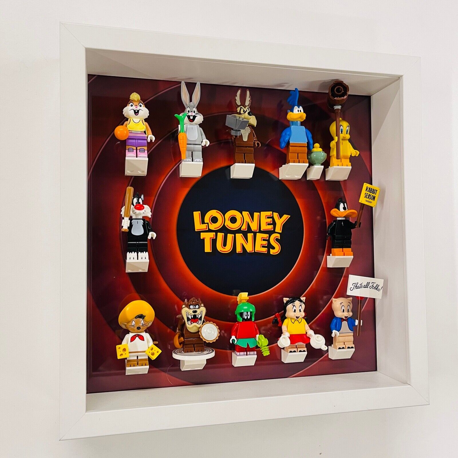 Display Frame case for Lego ® Looney Tunes minifigures 71030 27cm