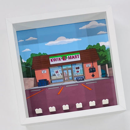 Display Frame for Lego ® Simpsons Kwik E Mart 71016 minifigures figures 27cm